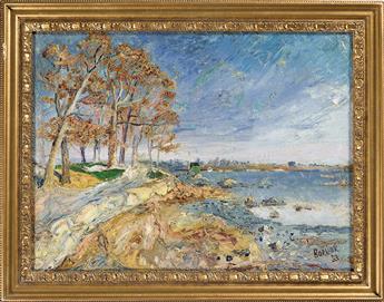 DAVID BURLIUK Coastal Landscape (Long Island).